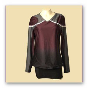 Vintage GTM Select Ultrafuse women's active longsleeve top Spandex V-neck
